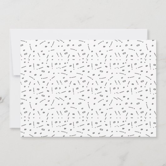 Chic Hand schreibt: "Werden Sie meine Blume?" Einladung (Rückseite)