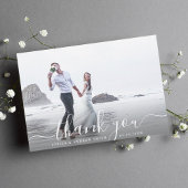Chic Hand Script Danke Foto Card