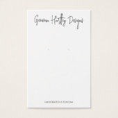 Chic Handgeschriebene Skriptvorgabekarten (Vorderseite)