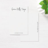 Chic Handgeschriebene Skriptvorgabekarten (Schreibtisch)