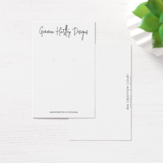 Chic Handgeschriebene Skriptvorgabekarten (Schreibtisch)