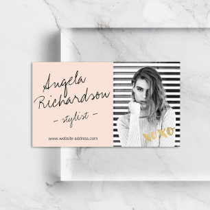 Chic Handgeschriebenes Fashion Stylist Schauspiele Visitenkarte