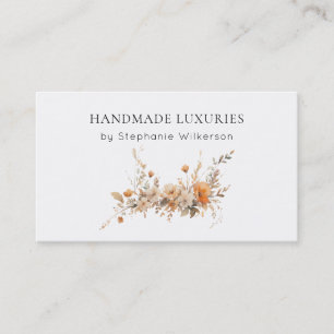 Chic Handmade Elegante Floral Business Card Visitenkarte