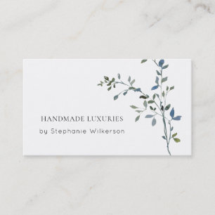 Chic Handmade Elegante Grüne Business Card Visitenkarte