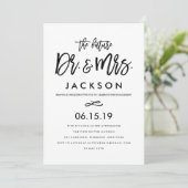 Chic-Handmit buchstaben gekennzeichnete Einladung (Stehend Vorderseite)