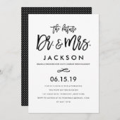 Chic-Handmit buchstaben gekennzeichnete Einladung (Vorne/Hinten)