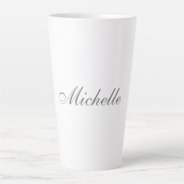 Chic Handwriting Klassisches Schlichtes Minimalist Milchtasse