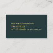 Chic Handwriting Script Hair Stylist Business Card Visitenkarte (Rückseite)