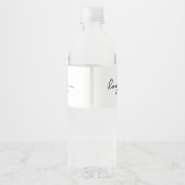 Chic Hangover Helper Wasserflaschenetikett (Rückseite)