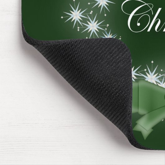 Chic Happy Holiday moderne Weihnachtsfeier Mousepad (Ecke)