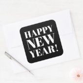 Chic Happy New Year Gastgeschenk Aufkleber und Sie (Umschlag)