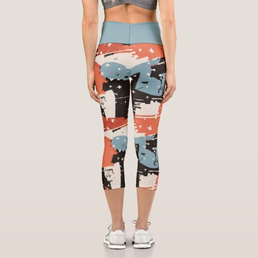 Chic Harmony Leggings: Stilvoll und komfortabel Capri Leggings (Rückseite)