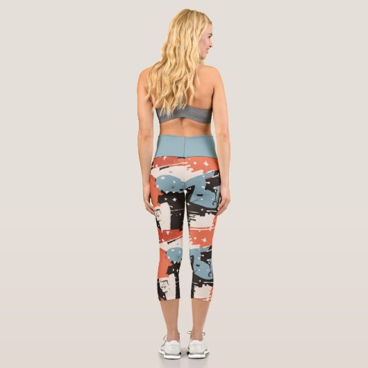 Chic Harmony Leggings: Stilvoll und komfortabel Capri Leggings (Rückseite)