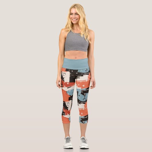 Chic Harmony Leggings: Stilvoll und komfortabel Capri Leggings (Vorderseite)