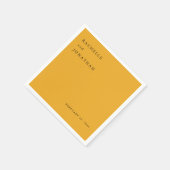 Chic Harvest Gold White Simple Wedding Napkins Serviette (Ecke)