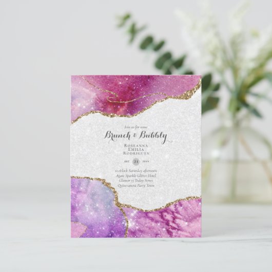 CHIC HAUSHALTSBRUNCH UND BUBBLATT AGATE GLITZER IN (Stehend Vorderseite)