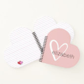 Chic Heart Blush Pink Notizblock (Innenseite)