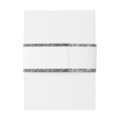 Chic Heart Monogram Wedding Einladungsbanderole (Rückseitenbeispiel)