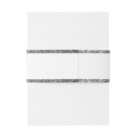 Chic Heart Monogram Wedding Einladungsbanderole (Rückseitenbeispiel)