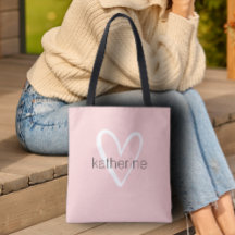 Chic Heart Personalisiert Blush Pink