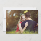 Chic Heart Style Handgeschriebenes Script Modern 2 Save The Date (Rückseite)