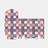 Chic Hearts and Rose Imitate Patchwork Bevorzugung Geschenkschachtel (Ungefaltet)