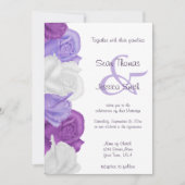 Chic Heirloom Rose Hochzeit Einladung (Vorderseite)