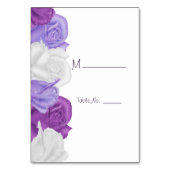 Chic Heirloom Rose Hochzeit Tischnummer (Rückseite)