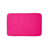 Chic heiß rosa Fuchsia solide schlicht elegante mo Badematte (Vorderseite)