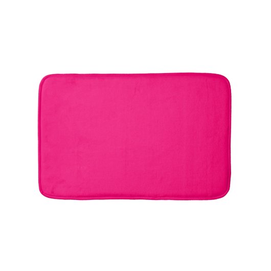 Chic heiß rosa Fuchsia solide schlicht elegante mo Badematte (Vorderseite)