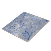 Chic hellblau florale Cloisonne Fliese (Seite)