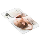 Chic Hello Introducing Baby mit dem Foto Name Magnet (Rechte Seite)