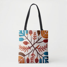 Chic Herbstblätterung einfach irdisch verbrannte O Tasche