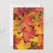 Chic Herbstlaubs Burlap Wedding SPAREN DAS DATUM Save The Date (Rückseite)