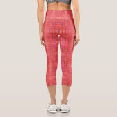Chic High Waisted Capris mit rotem Dreieck Design (Rückseite)