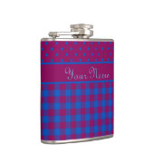 Chic Hip Flask: Pflaume, Blau, Polka Docks und Kar Flachmann (Rechts)