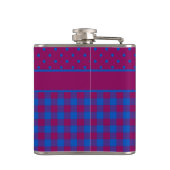 Chic Hip Flask: Pflaume, Blau, Polka Docks und Kar Flachmann (Rückseite)
