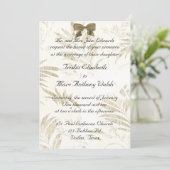 Chic Hochzeitseinladung Einladung (Stehend Vorderseite)