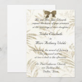 Chic Hochzeitseinladung Einladung (Vorne/Hinten)