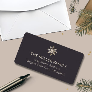 Chic Holiday Address Label Adressaufkleber