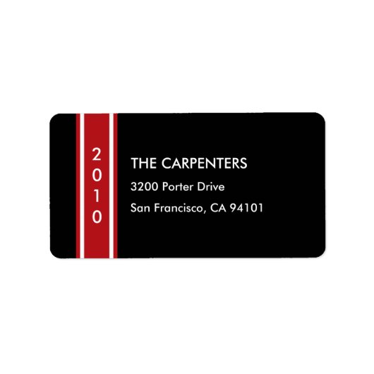 Chic Holiday Band - Adresse Adressaufkleber (Vorne)