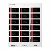 Chic Holiday Band - Adresse Adressaufkleber (Vorne)