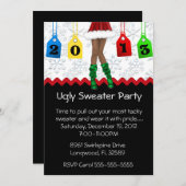 Chic Holiday/Christmas Ugly Sweater Party Einladung (Vorne/Hinten)