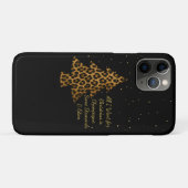 Chic Holiday Leopard Tree Design Case-Mate iPhone Hülle (Rückseite (Horizontal))