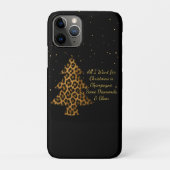 Chic Holiday Leopard Tree Design Case-Mate iPhone Hülle (Rückseite)