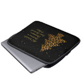 Chic Holiday Leopard Tree Design Laptopschutzhülle (Vorne Knopf)