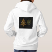 Chic Holiday Leopard Tree  Hoodie (Rückseite)