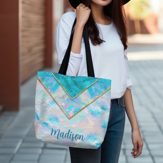 Chic holographic mädchenhaft stylish blau tasche