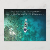 Chic Honeymoon Fund Spenden QR Code Begleitkarte (Vorderseite)