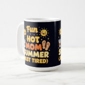 Chic hot mom summer vibes kaffeetasse (Vorderseite Links)